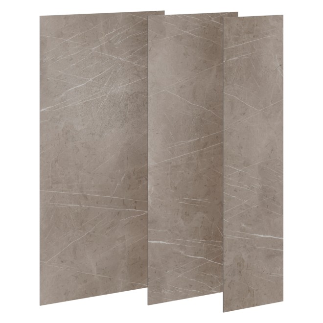 Wedi Top Wall Marble Grey Beige
